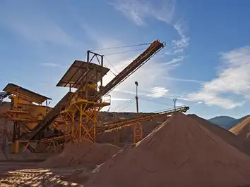 River sand mining